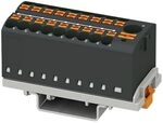 PHOENIX CONTACT PTFIX 6/18X2,5-NS35 BK Verteilerblock, Block mit senkrechter