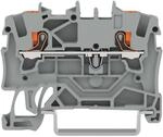 WAGO 2201-1201 Durchgangsklemme 4.20mm Push-In-Klemme Grau 100St.