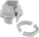 Wiska 10108663 Kabelverschraubung mit Gegenmutter M20 Polyamid Lichtgrau (RAL...
