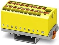 PHOENIX CONTACT PTFIX 6/18X2,5-NS35 YE Verteilerblock, 690 V, 24 A, Querschnitt...