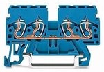 WAGO 870-834 Durchgangsklemme 5mm Zugfeder Belegung: N Blau 100St.