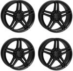 4x Rial Felgen Alufelgen M10 8.5Jx18 ET48 5x112 racing-schwarz kompatibel mit