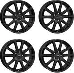 4x AUTEC Felgen Alufelgen SKANDIC 6.5x16 ET37 4x100 Schwarz matt kompatibel mit