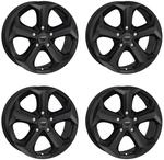 4x AUTEC Felgen Alufelgen XENOS 6.5x16 ET44 5x114,3 Schwarz matt kompatibel mit