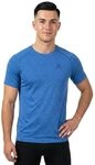 Odlo Essential Seamless Laufshirt Herren blau - Dazzling Blue Melange XL