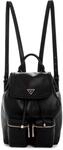 GUESS Rucksack Freizeitrucksack Manhattan II Flap Backpack Black schwarz