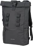 URBAN ZWEIRAD - Nachhaltiger Rolltop Rucksack Schwarz aus PET-Flaschen -