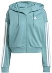 Adidas Damen Essentials 3-Stripes French Terry Full Zip Hoodie