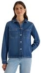 Cecil Damen Denim Overshirt mit Knopfleiste