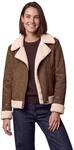 Cecil Damen Velours Jacke mit Teddy-Details