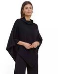 Falke Damen Favorites Merino Poncho Poncho leicht l&auml;ssig bequem | atmungsaktive