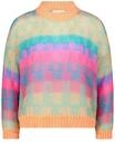Cartoon Damen Strickpullover mit Rundhalsausschnitt 44, Orange/Pink