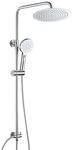 JOHO Edelstahl Duschset ohne Armatur, Chrom Wassersparend Duschsystem, Regendusche