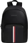 Tommy Hilfiger Herren Rucksack Metro mit Au&szlig;entasche, Schwarz (Black),