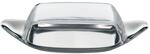 WMF Wagenfeld Butterdose Edelstahl 22 x 11 cm, mit Kunststoffhaube, Butter Dose