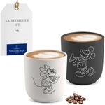 Villeroy & Boch Manufacture Rock &ndash; Mickey Mouse &ndash; Kaffeebecher, 2-teilig,