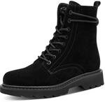 Tamaris Damen Boots Leder | 1-25219-45 &ndash; Rei&szlig;verschluss & Schn&uuml;rung, TOUCH-IT