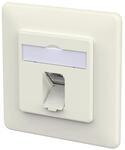 METZ CONNECT E-DAT C6A IDC Dose, 1 Port, UP, reinwei&szlig;