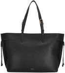 Furla Leder Schultertasche Shopper Ava Tote With Zip Nero + Nero int schwarz