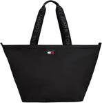 TOMMY JEANS Damen Tote Bag Tasche Daily mit Logo, Schwarz (Black),...