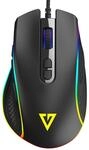 Modecom Volcano Veles Kabelgebundene Gaming-Maus mit RGB LED Beleuchtung 
