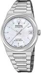 Festina Swiss Made Uhr Automatik Damen aus Edelstahl 316l Silberfarben 