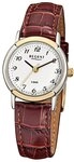 Regent Damen-Armbanduhr Elegant Analog Leder-Armband braun Quarz-Uhr URF576
