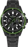 JACQUES LEMANS Analoge Herrenuhr Quarz mit Edelstahlarmband Mid-39601, Schwarz