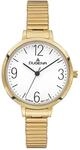 Dugena Damen-Armbanduhr 4461095 Fiona, Quarz, wei&szlig;es Zifferblatt, Edelstahl,