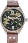 Messerschmitt Herrenuhr f&uuml;r Flieger Vintage Camouflage-Muster ME-43ARMY