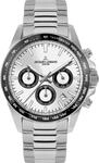 Jacques Lemans Analoge Herrenuhr Quarz mit Edelstahlarmband mid-39589, Silber,