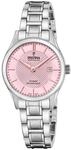 Festina Swiss Made Damenuhr Analog aus Edelstahl 316l Silberfarben | Quarzwerk,