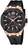 JAGUAR Diplomatic Herren Uhr analog Quarzwerk mit Silikon Armband J1013/1 |...