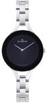 DUGENA Damen-Armbanduhr, 4461047, Malin, Quarz, schwarzes Zifferblatt,
