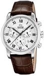 JAGUAR Swiss Made Herrenuhr Chronograph aus Leder Braun | Quarzuhr, Kalender,