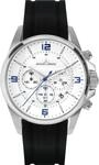 JACQUES LEMANS Herrenuhr Liverpool Silikonband massiv Edelstahl Chronograph...
