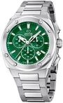 JAGUAR Herrenuhr Edelstahl 316L Silber - Chronograph Quarz, Datum, Saphirglas -