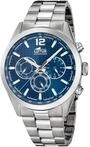 Lotus Herrenuhr Analog aus Edelstahl 316l Silberfarben | Quarzwerk, Chronograph,