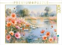 Puzzle &middot; Bl&uuml;tenzauber am Uferrand | 1000 Teile &middot; Lege-Gr&ouml;&szlig;e 64 &times; 48 cm &middot;