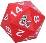 Nemesis Now Dungeons & Dragons D20 W&uuml;rfelaufbewahrungsbox, 13,5 cm, Harz, rot,