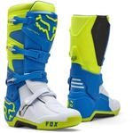 Fox Racing Herren Motion Motocross Dirt Bike Stiefel, Blau/Gelb, Gr&ouml;&szlig;e 45