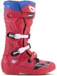 Alpinestars Motocross-Stiefel Tech 7 Double Lila/Wei&szlig; | Motorradstiefel