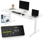 Yaasa Desk Pro 180x80cm, Schreibtisch elektrisch h&ouml;henverstellbar Wei&szlig;,B&uuml;ro 