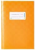 HERMA 7424 Heftumschlag A5 Bast Orange, Hefth&uuml;lle mit Beschriftungsetikett &