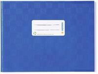 HERMA 19841 Heftumschl&auml;ge A5 Quer Bast Blau, 10 St&uuml;ck, Hefth&uuml;llen mit