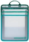 coocazoo Faltbare Heftbox, Fresh Mint, grau-gr&uuml;n, mit Tragegriff, platzsparend...