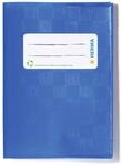 HERMA 19897 Heftumschlag A6 Hoch Bast Blau, Hefth&uuml;lle mit Beschriftungsetikett &