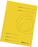 Einschlagmappe A4 Rec. intensiv gelb, Manilakarton, 320 g/qm