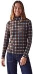 Damen Langarm Shirt mit Turtle Neck und Leo-Muster