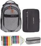 Elephant Schulrucksack Hero 4 Teile Set 12723 Two Tone Anthrazit +rmlv 